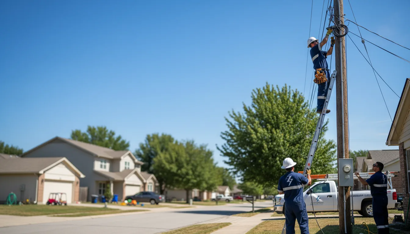 Residential electrician providing installation services in Kerby, OR